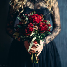 GOTHIC  WEDDING BOQUET